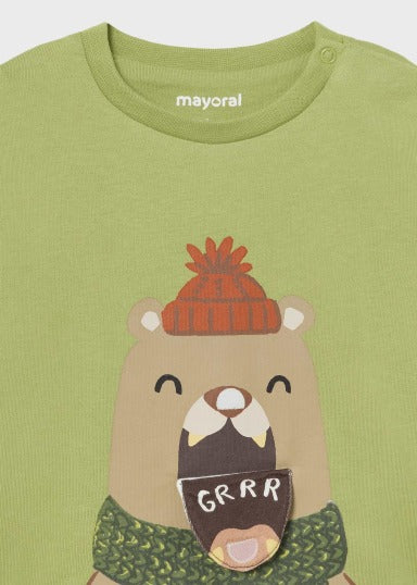 Mayoral T-shirt  interactive bear open