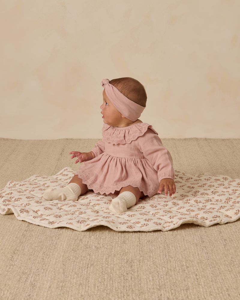 Quincy Mae Thalia Bubble Romper model side