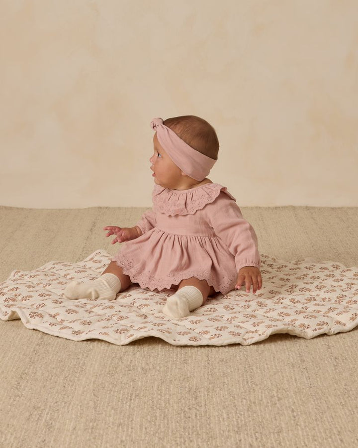 Quincy Mae Thalia Bubble Romper model side
