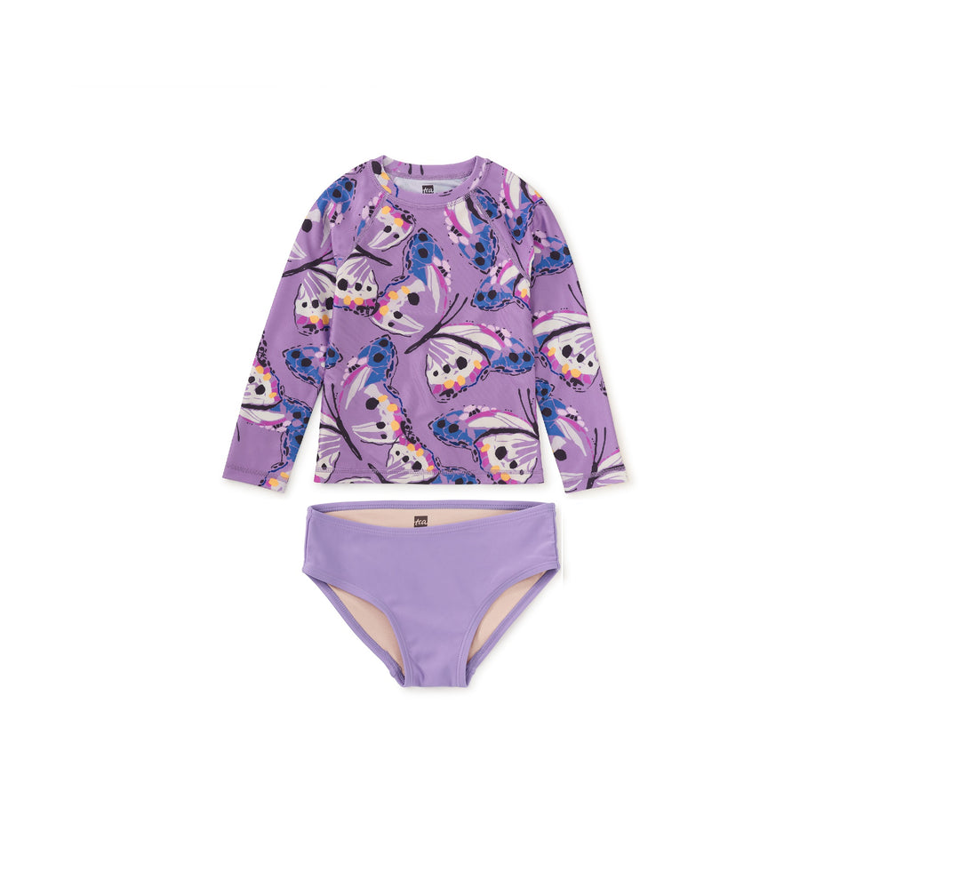 Tea Collection Carnival Butterfly Rash Guard Set