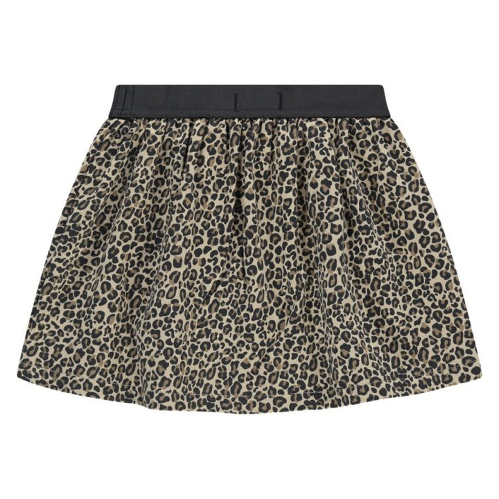 Stains & Stories Leopard Print Skirt back