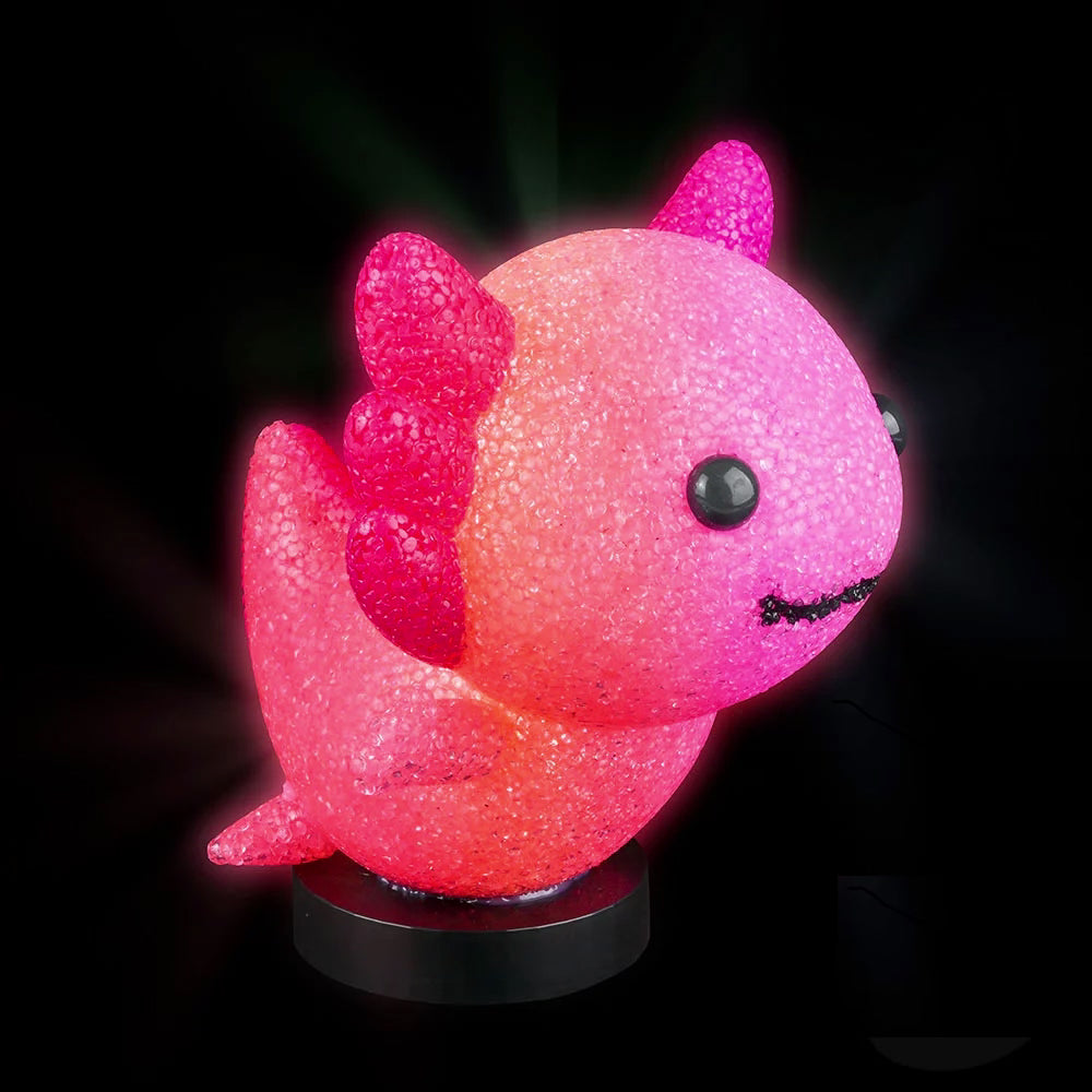 Axolotl lamp on