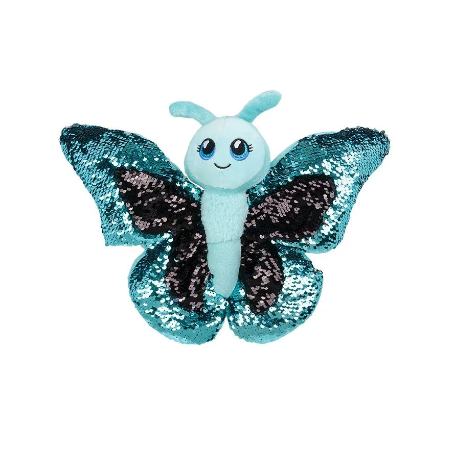 Blue Sequins Butterfly plush toy