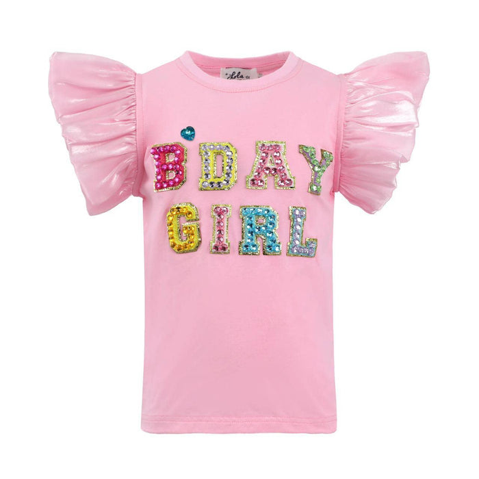 Birthday Girl Gem Ruffle T-Shirt
