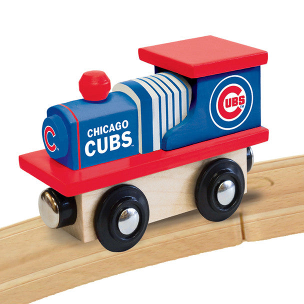 Chicago Cubs Train Engine on rail
