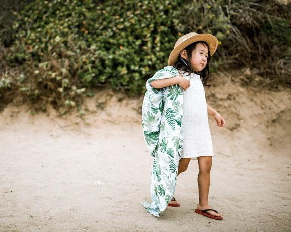 Tropical Leaf Swaddle