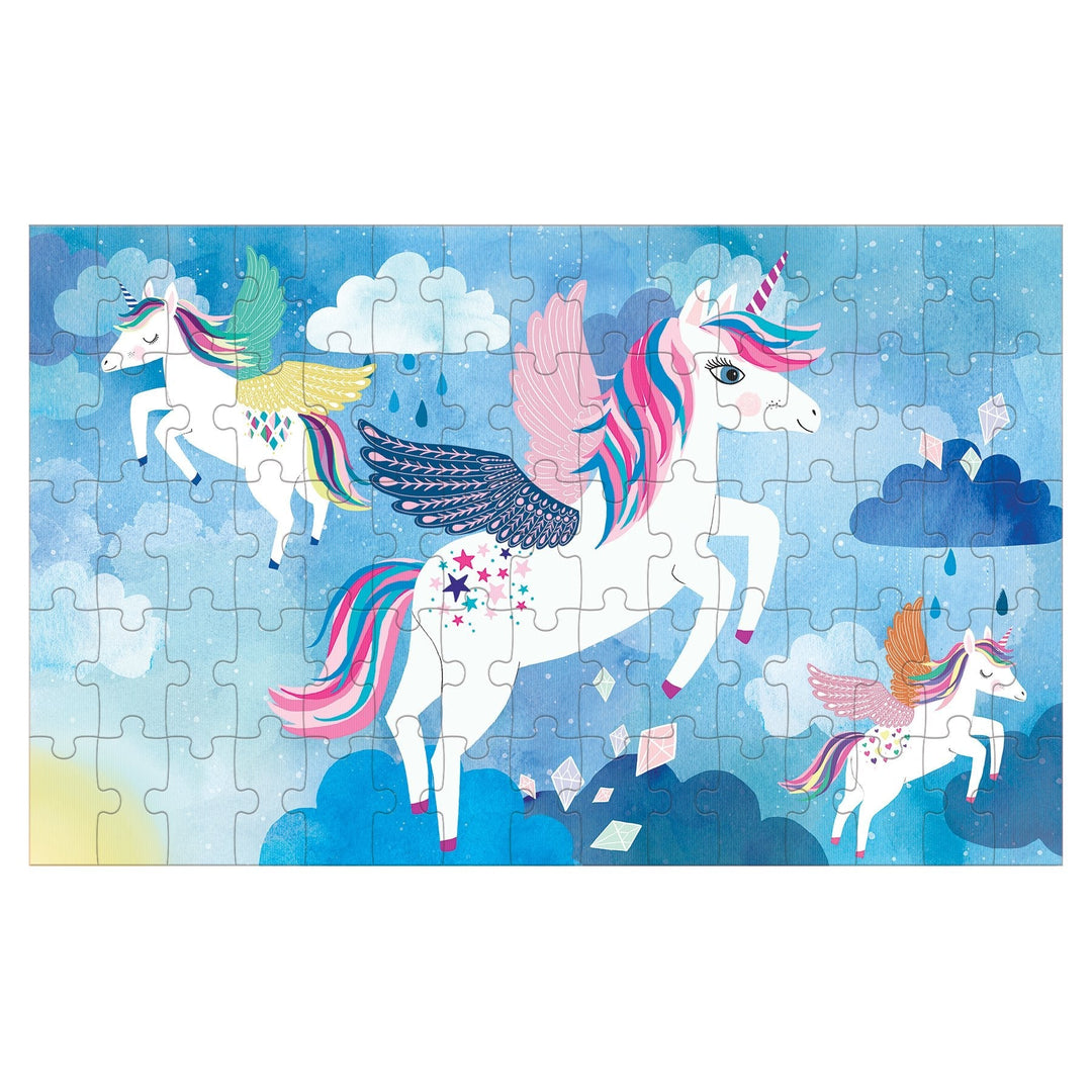 Mudpuppy Unicorn Magic 75 Piece Lenticular Puzzle clouds