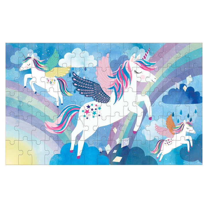 Mudpuppy Unicorn Magic 75 Piece Lenticular Puzzle blink