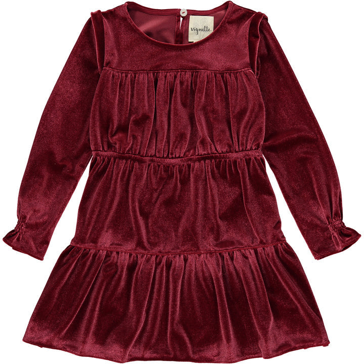 Vignette Bennet Dress in Burgundy