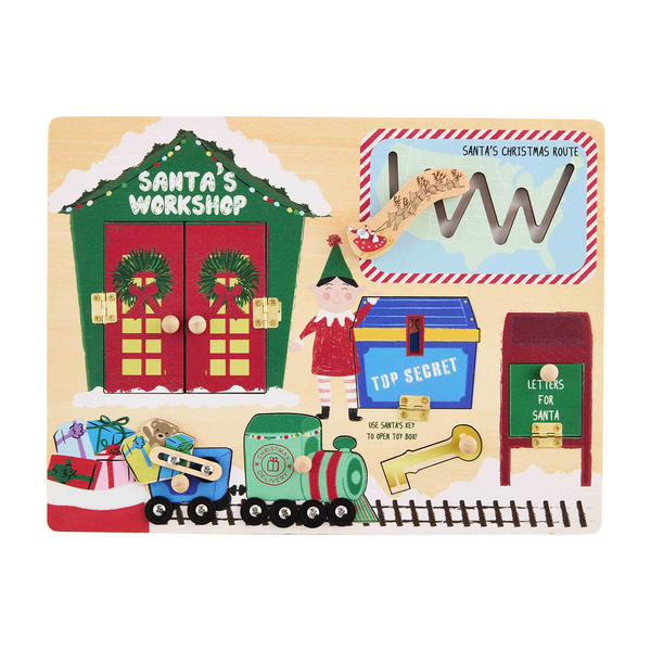 Mud Pie Santa Workshop Busy Board