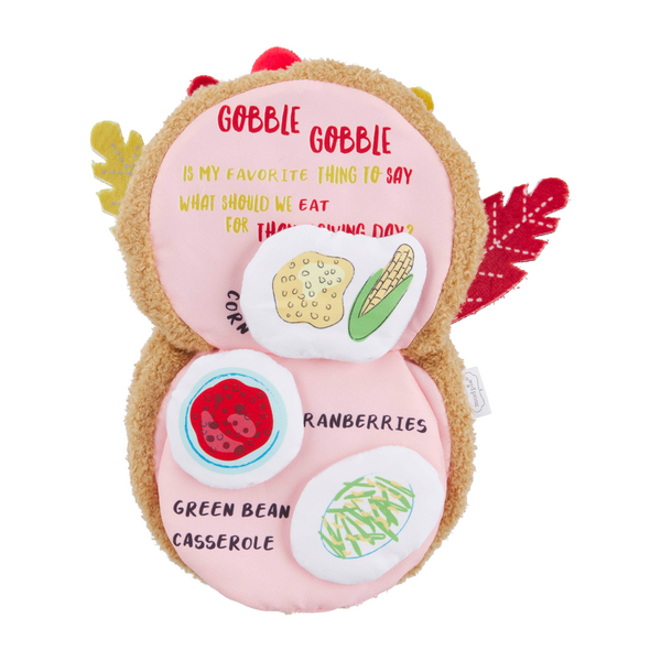 Mud Pie Gobbling Turkey Puppet Book inside