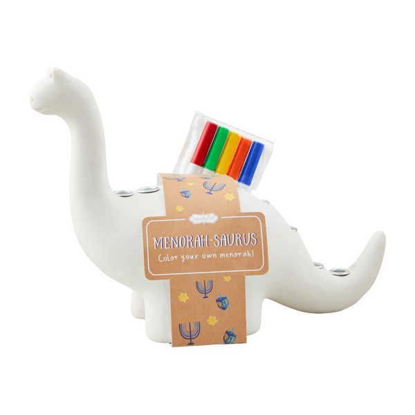 Mud Pie Color-Me Menorah-Saurus Set