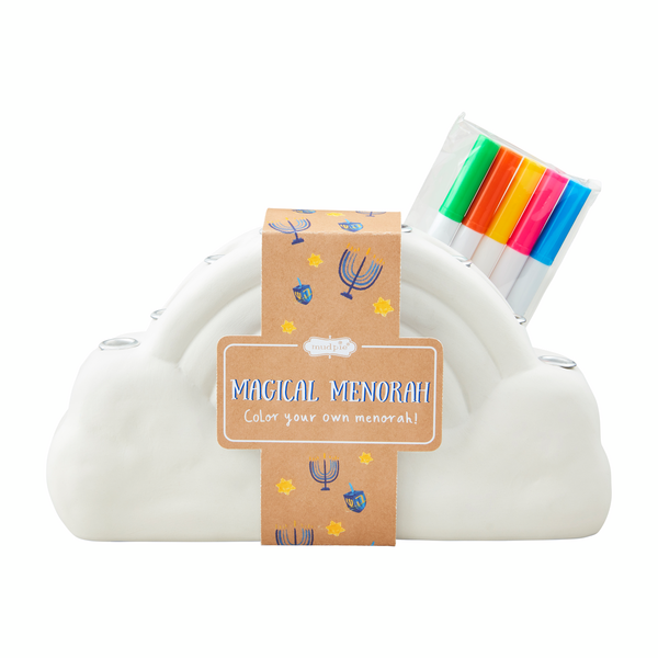 Mud Pie Color Me Menorah Set