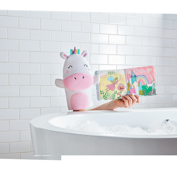 Mud Pie Unicorn Bath Book Set lifestyle