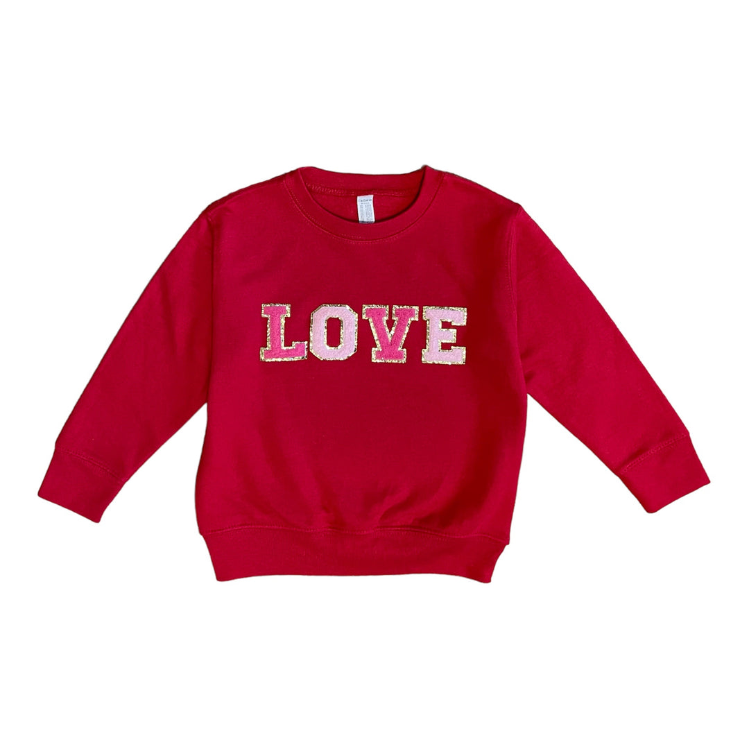 Love Chenille Patch Sweatshirt