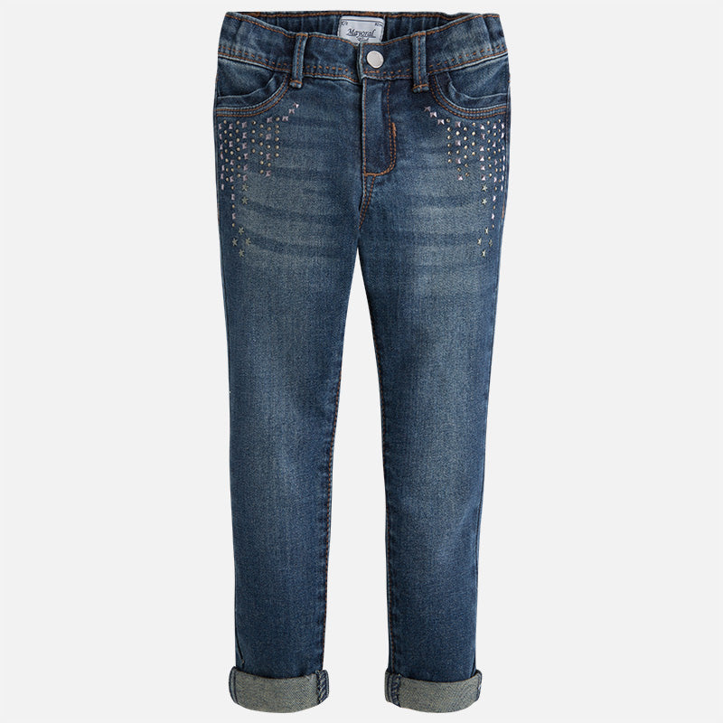 Studded Pocket Jeans