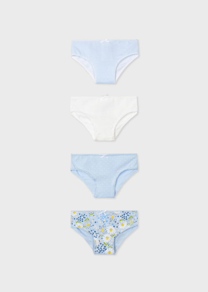 Panties 4pc Set In Blue