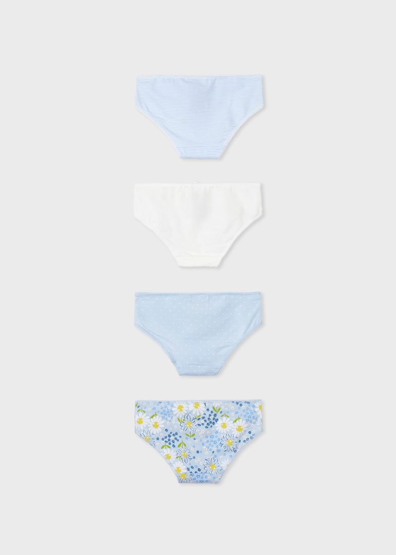 Panties 4pc Set In Blue