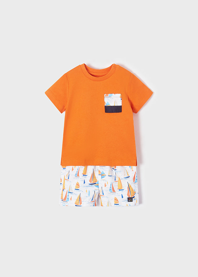 Sailboat Swim Trunks & Shirt Set