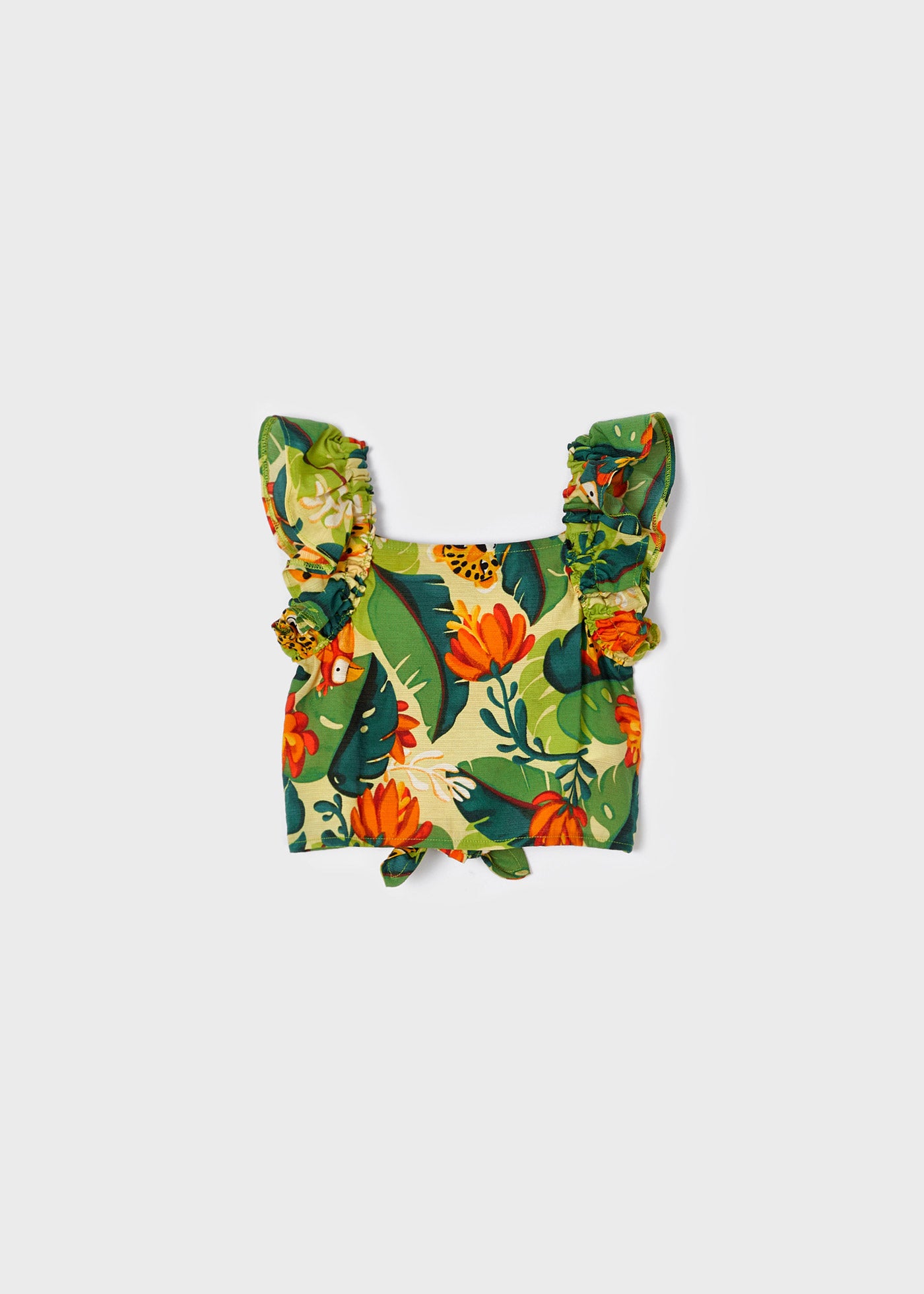 Jungle Knotted Top