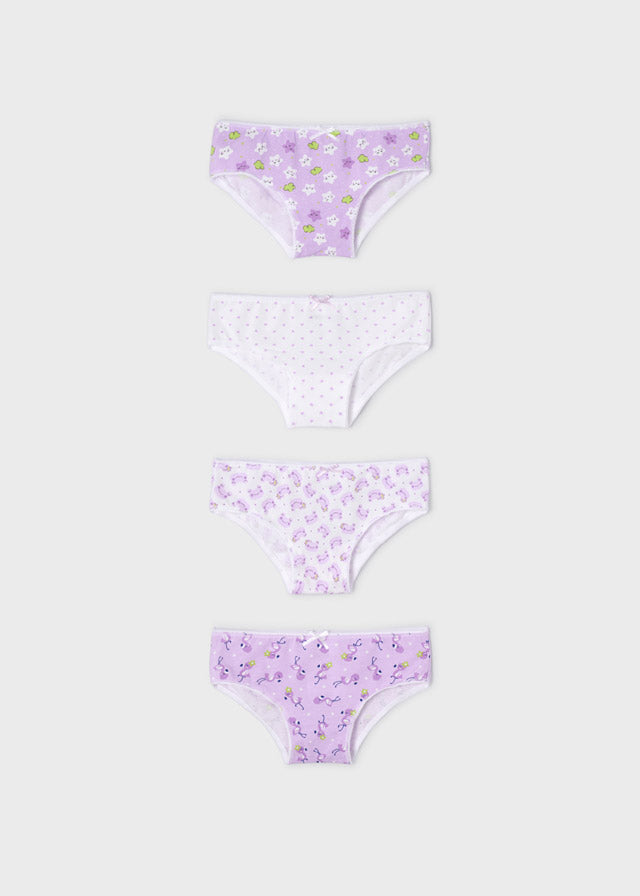 Panties 4pc Set In Lilac