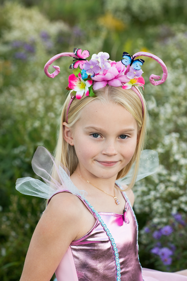 Great Pretenders Woodland Butterfly Dress & Headband Set model close