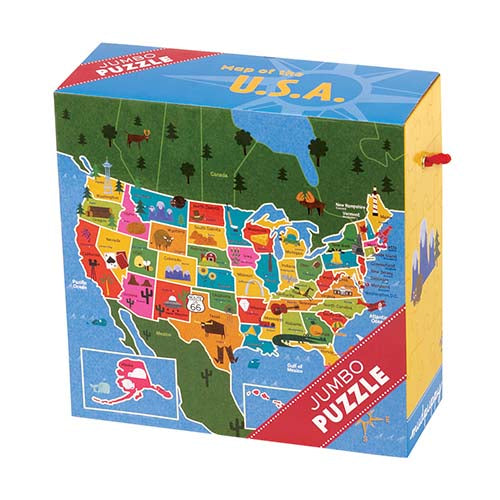 Mudpuppy USA Jumbo Puzzle