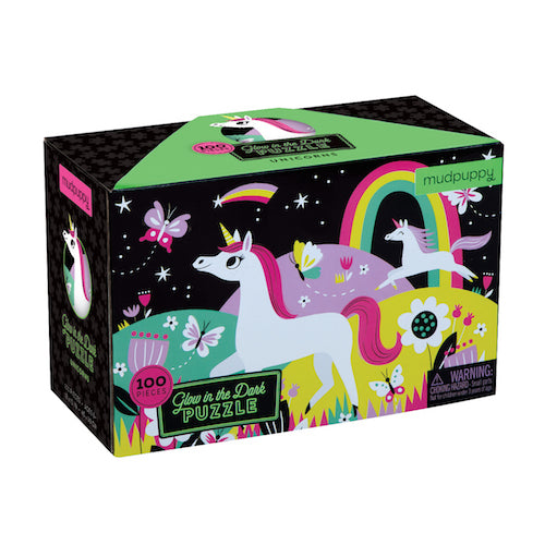 Mudpuppy Unicorn Glow in Dark Puzzle