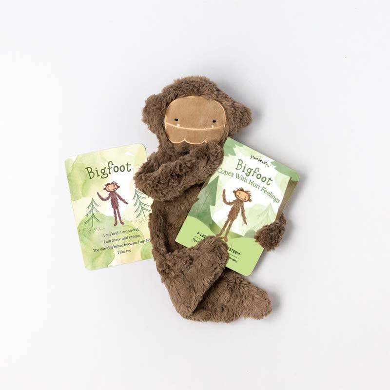 Slumberkins Maple Big Foot Snuggler Bundle