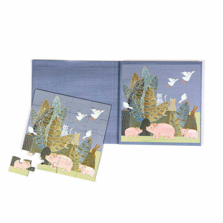 Egmont Magnetic Puzzle Countryside inside
