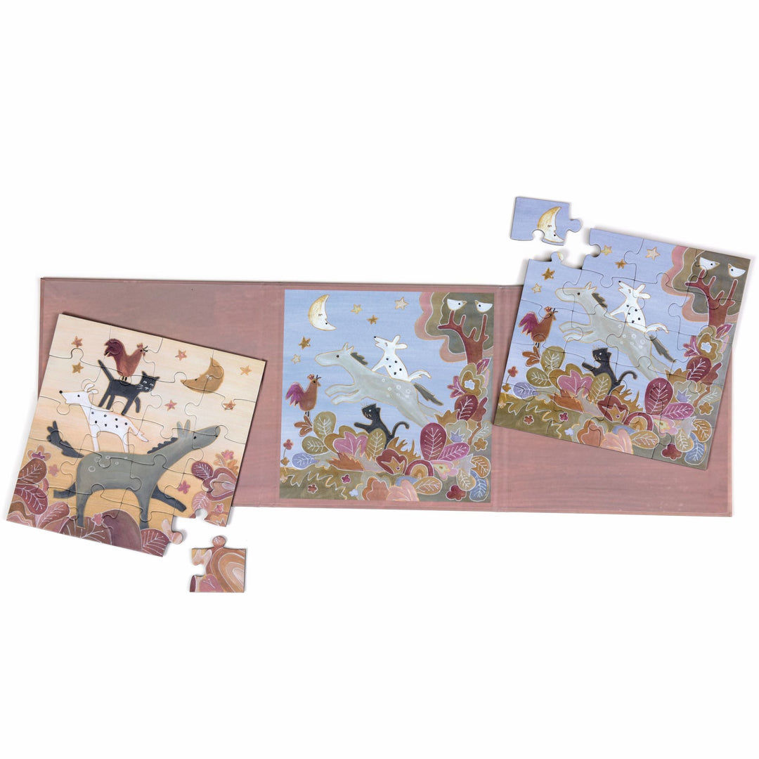 Magnetic Puzzle Town Musicians of Bremen