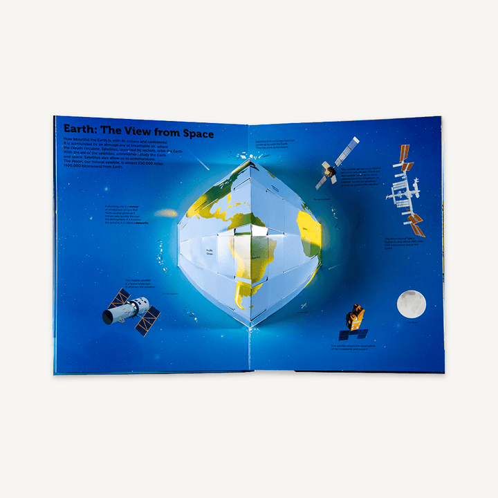 The Ultimate Book of Space book earth page