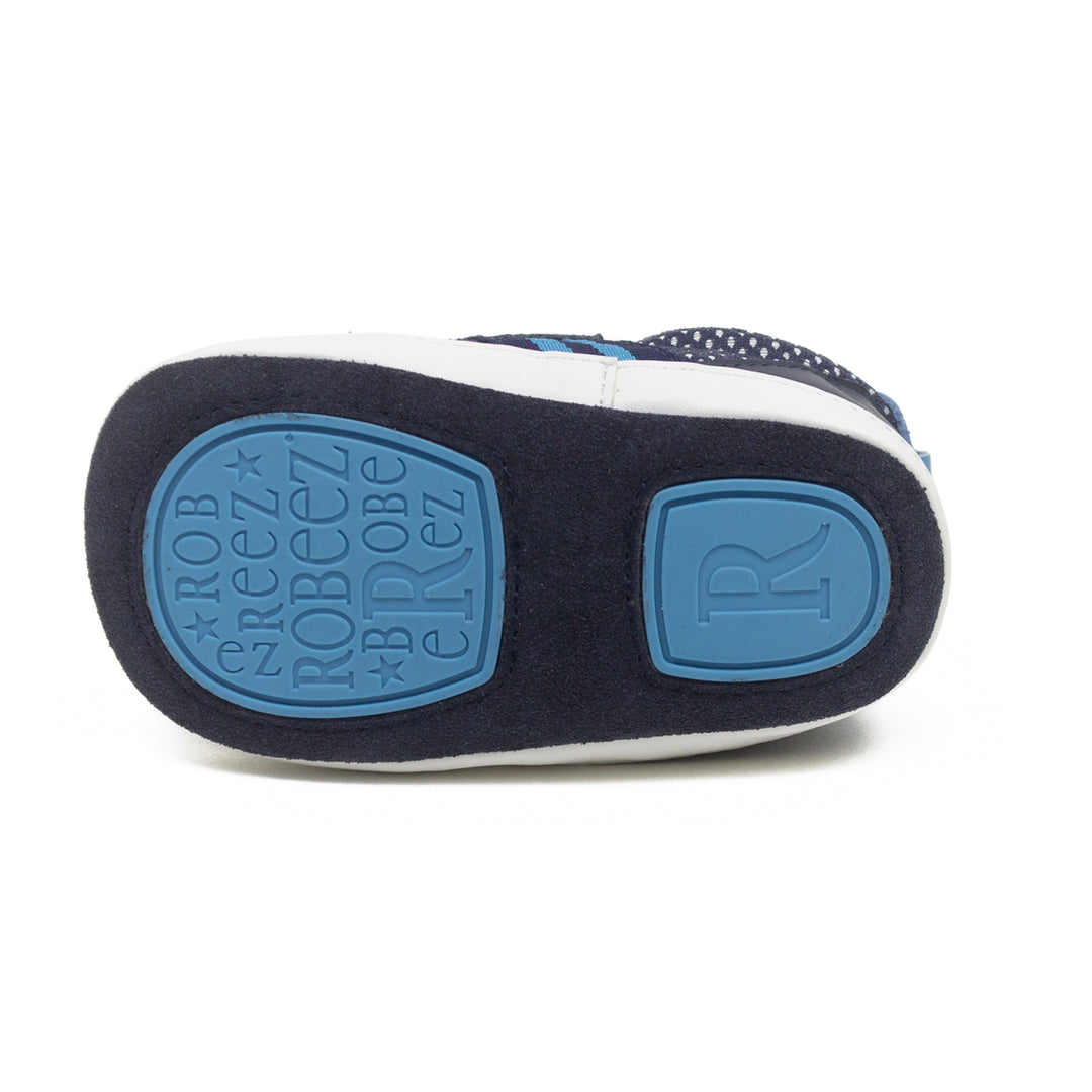 Robeez Finn First Kicks in navy sole