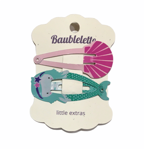Mermaid and Shell Clips