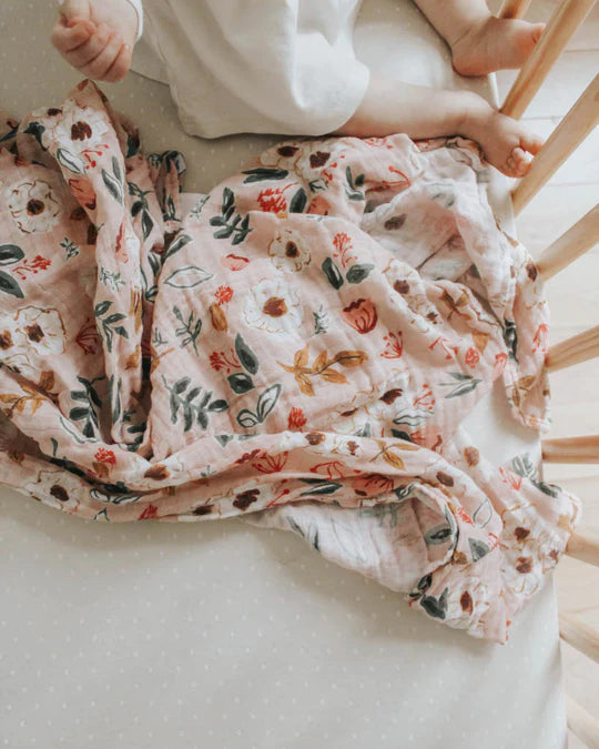 Vintage Floral Swaddle