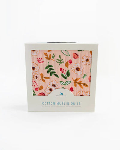 Vintage Floral Muslin Quilt