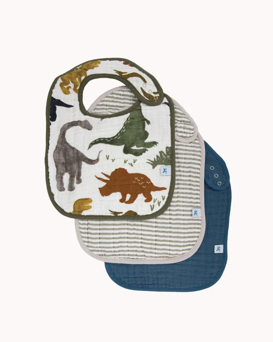 Dino Friends Set of 3 Bibs