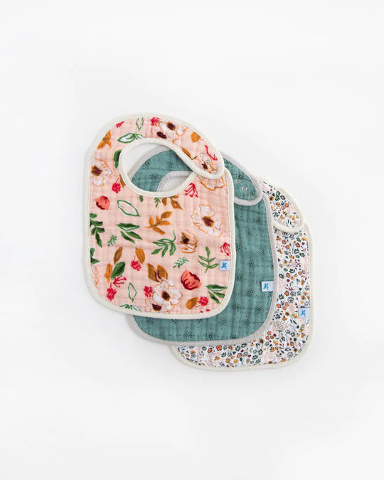 Little Unicorn Vintage Floral Set of 3 Bibs