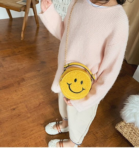 Smiley Face Purse in Yellow