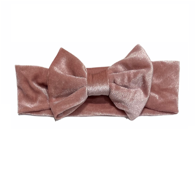 Velvet Headband in Pink