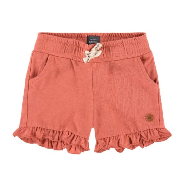 Ruffle Shorts in Poppy