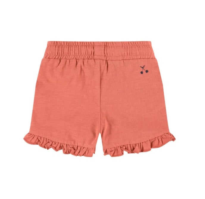 Ruffle Shorts in Poppy