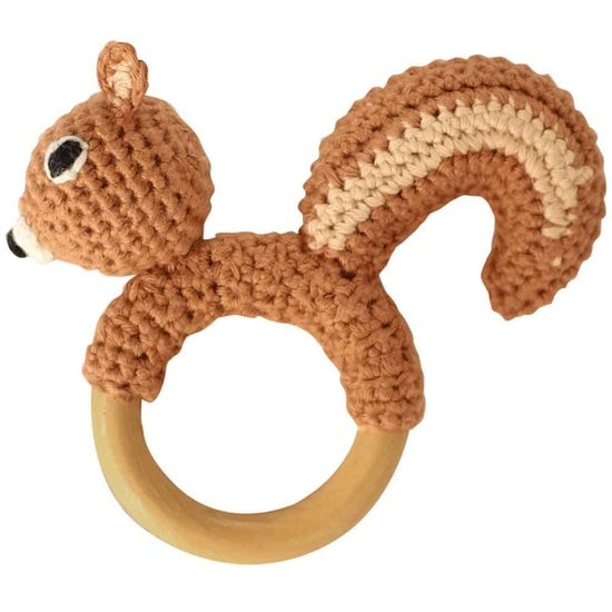 Nutty Brown Squirrel Grasping Toy