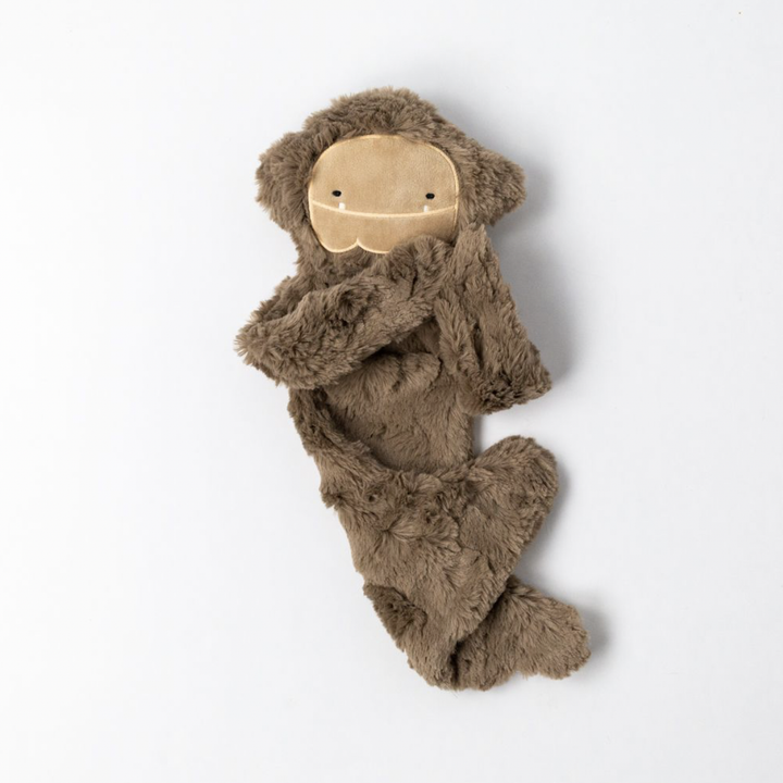 Slumberkins Maple Big Foot Snuggler Bundle lovie