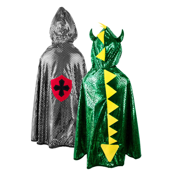 Dragon/Knight Reversible Hooded Cape