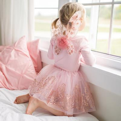 Great Pretenders Rose Gold Tutu & Wings Set model