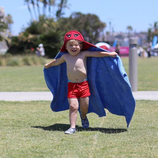 Super Hero  Hooded Towel