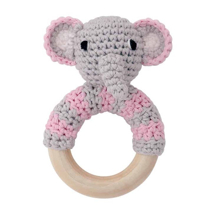 Jumbo Pink Elephant Grasping Toy