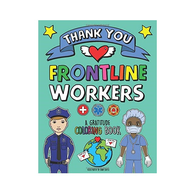 Thank You Front Line Workers coloring book