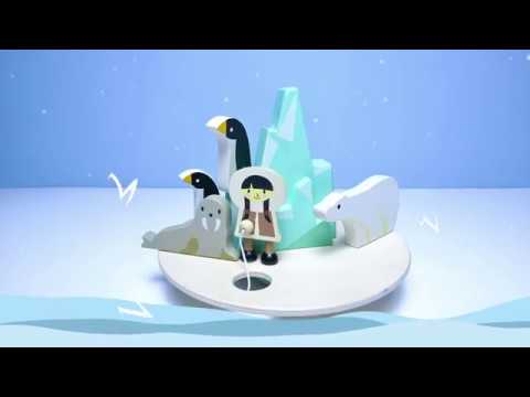 Tender Leaf Toys Balancing Polar Circle action